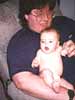 Daddy and me waiting for some clothes