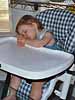 Fast asleep in my highchair