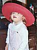 Wearing Great Grandma's red hat
